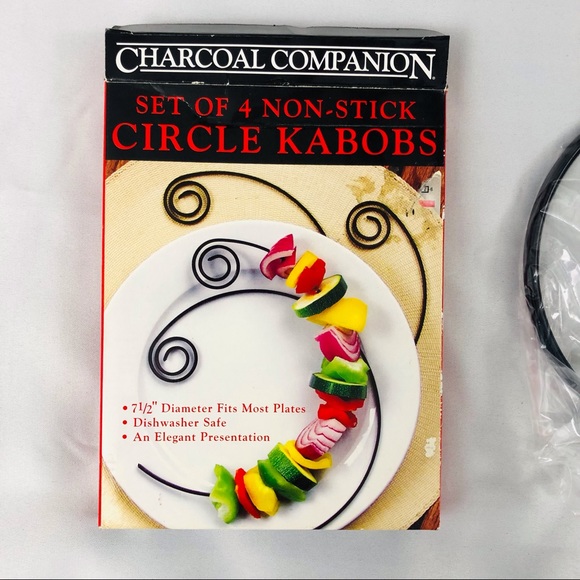 NIB Kabob set of 4 circular design non stick - Picture 13 of 16
